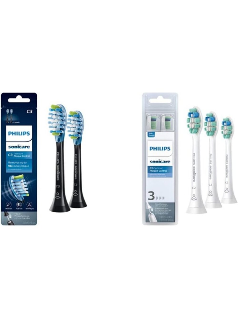 Premium Plaque Control Electric Toothbrush Heads Bundle - 5 Pack for Deep